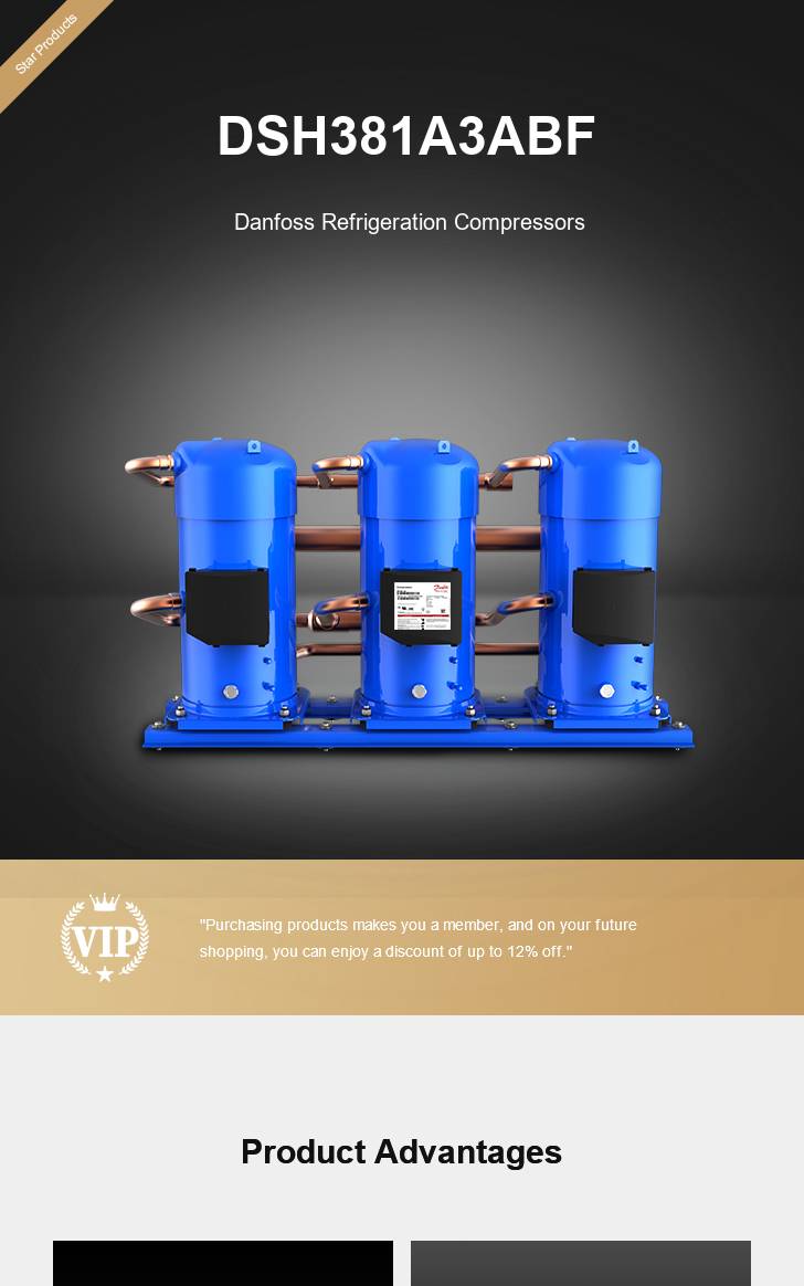 Danfoss Compressor DSH381A3ABF, technical parameters pdf, structure diagram